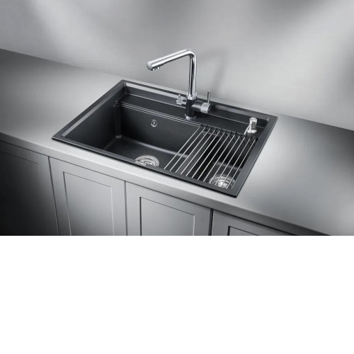 Кухонная мойка GRANULA KS-7302 шварц