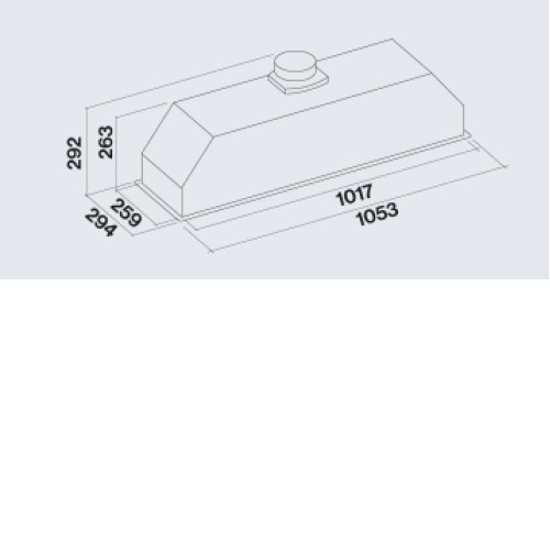 Вытяжка FALMEC GRUPPO INCASSO PLUS 105 BL (CGIW05.E26P2#EUN490F)