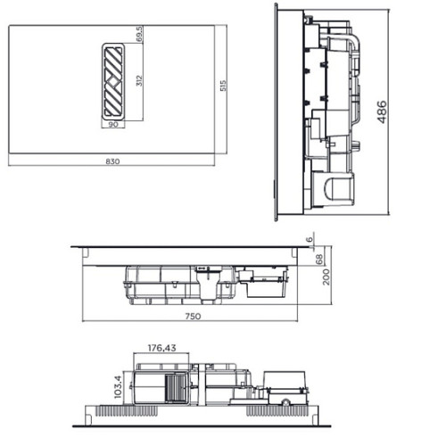 Варочная поверхность MAUNFELD MIHC834SF2BK