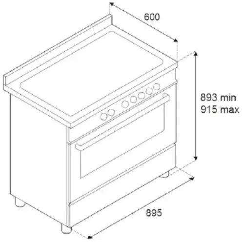 Варочный центр BERTAZZONI MAS96L1EXT2