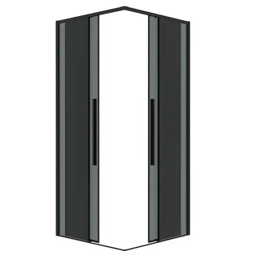 Душевое ограждение GROSSMAN 300.K33.01.8080.21.10 черный матовый