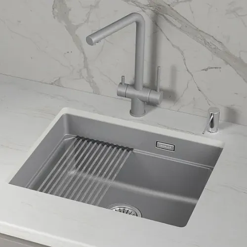 Кухонная мойка GRANULA KS-5501iU алюминиум