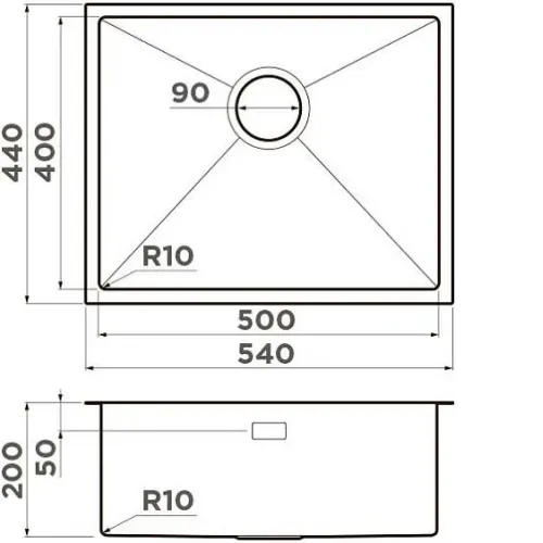 Кухонная мойка OMOIKIRI Taki 54-U/IF Microdecor-IN (4997467)