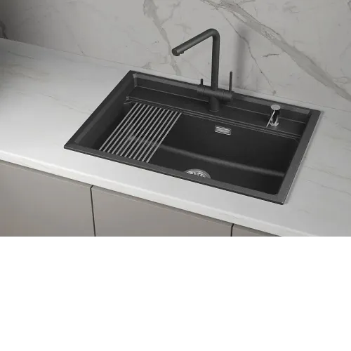 Кухонная мойка GRANULA KS-7301i шварц