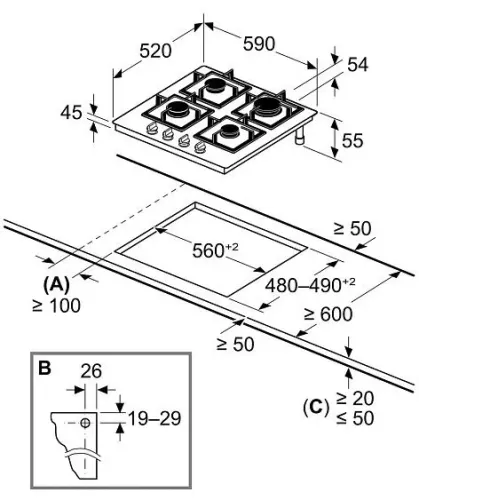 Варочная поверхность BOSCH PPP6B6J40R