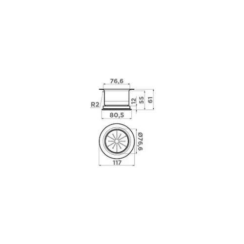 Сменная горловина для измельчителя OMOIKIRI NA-04 GM (4956725)