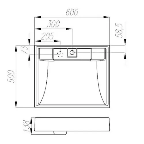 Раковина AQUATON 1A72103KRW010