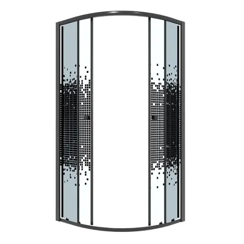 Душевое ограждение NIAGARA NG-1007-14BLACK