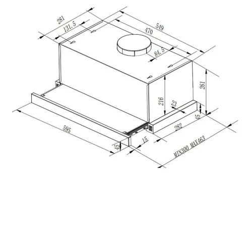 Вытяжка GRUNDIG GDT2230BG