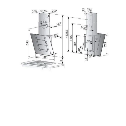 Вытяжка V-ZUG DW Vertica V9 (Vertica DW V9-c)