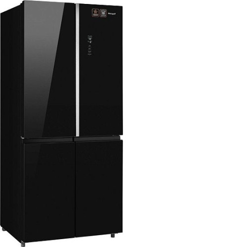 Холодильник WEISSGAUFF WCD 590 NoFrost Inverter Premium EcoFresh Black Glass