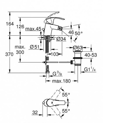 Смеситель GROHE Eurosmart 32929002