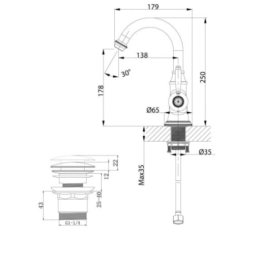Смеситель LEMARK LM6707RG