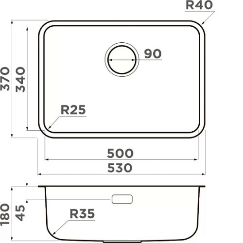 Комплект OMOIKIRI Omi 53-U/I-IN Ultra Mini + Shinagawa-BN (7405.4230)