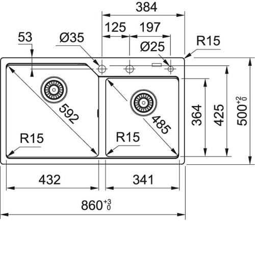 Кухонная мойка FRANKE UBG 620-86 бежевый (114.0582.290)
