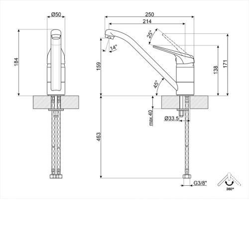 Смеситель SMEG MF11CR3