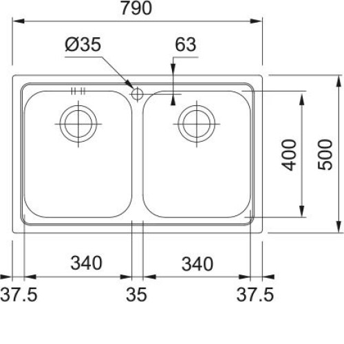 Кухонная мойка FRANKE LLX 620 (101.0153.289)