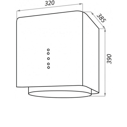 Встраиваемая вытяжка MAUNFELD BOX FLASH 32 чёрный