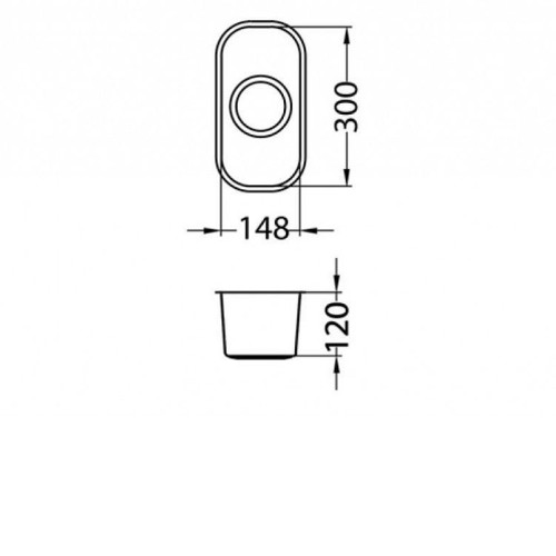 Кухонная мойка ALVEUS Variant 110 SAT 1079965 (в комплекте с сифоном 1102384)