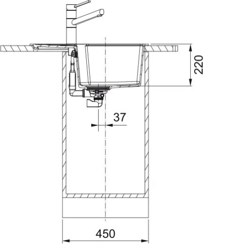 Кухонная мойка FRANKE Urban UBG 611-62 черный матовый (114.0696.197)