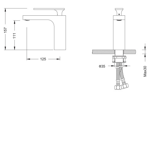 Смеситель TIMO Torne 4361/03F черный