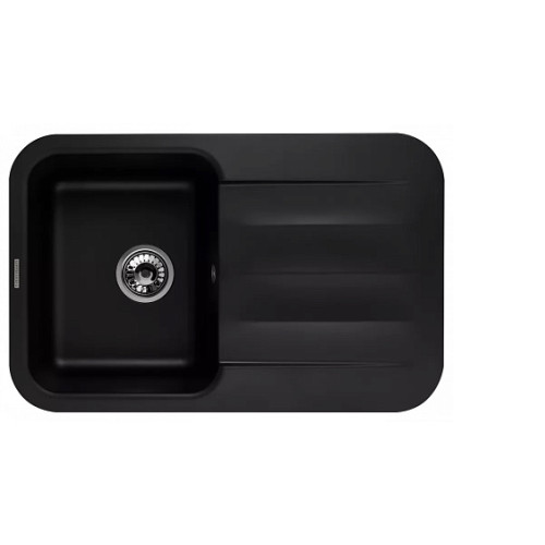 Кухонная мойка KUPPERSBERG LIRA 1B1D BLACK METALLIC