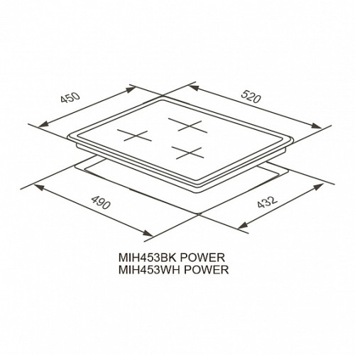 Варочная поверхность MEFERI MIH453WH POWER