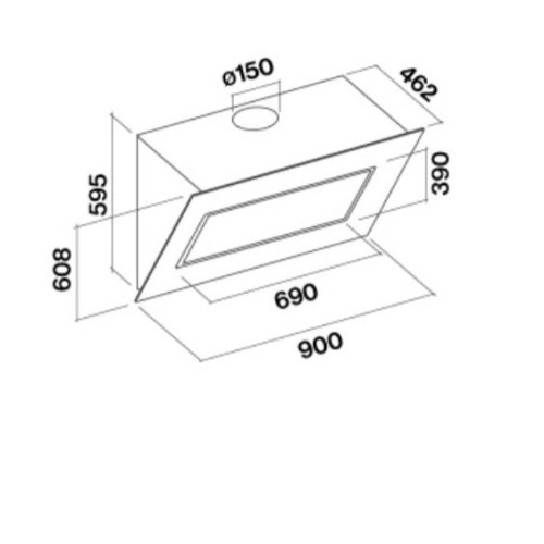 Вытяжка FALMEC Quasar Top Fasteel 90 CQPN90.E10P2#ZZZX491F