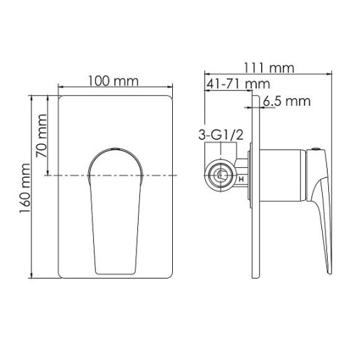 Смеситель WASSERKRAFT Aisch 5551