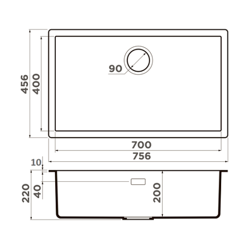 Кухонная мойка OMOIKIRI Yamakawa 75T-U/I-WH (4993462)