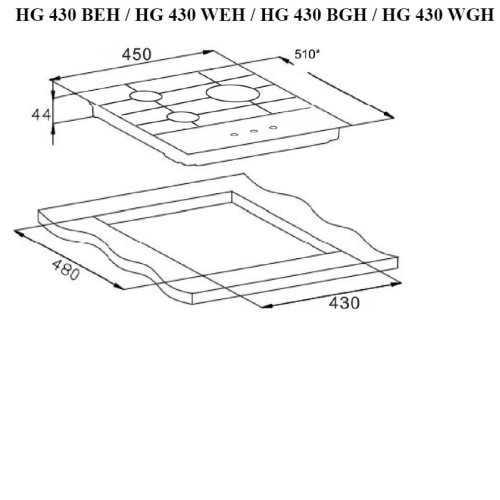 Варочная поверхность WEISSGAUFF HG 430 WEH