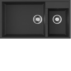 Кухонная мойка OMOIKIRI Tedori 85-2-U-BL Tetogranit/черный (4993940)