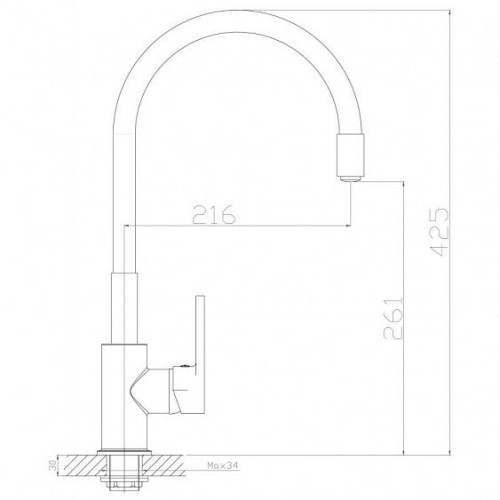 Смеситель ROSSINKA Z35-35U Gray
