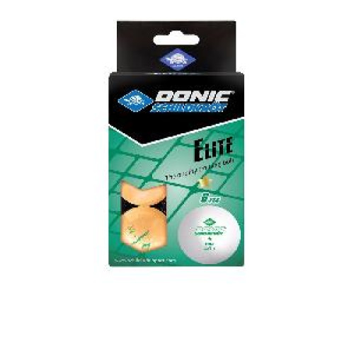 Мячи для настольного тенниса Donic Eite 1 оранжевый (6 штук)