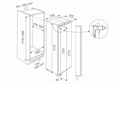 Морозильная камера KUPPERSBUSCH FG 8840.1i