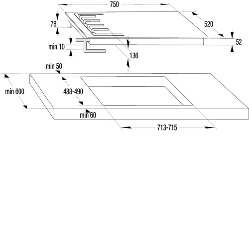 Варочная поверхность GORENJE GTW7C51B