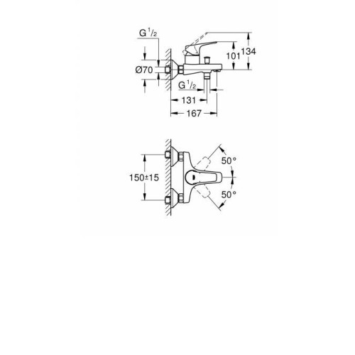 Смеситель GROHE BauFlow 23756000