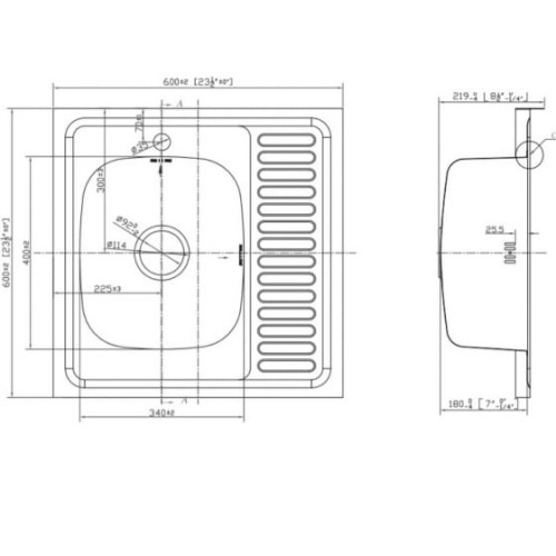 Кухонная мойка EMAR T6060LQ Electrolize