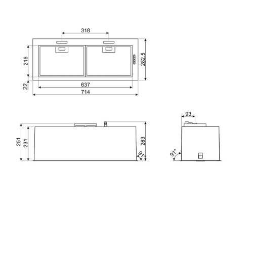 Вытяжка SMEG KSG70HPE