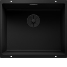 Кухонная мойка BLANCO SUBLINE 500-U SILGRANIT Black Edition черный с черной отв.арм. InFino (526340)