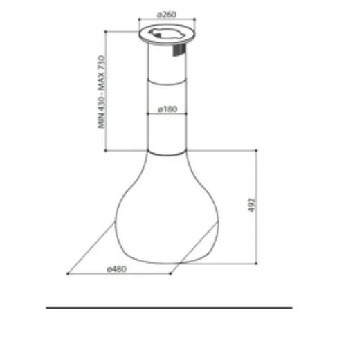 Вытяжка FABER 110.0156.608 DROP EG8 WP A48