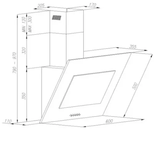 Вытяжка MAUNFELD tower 50 inox