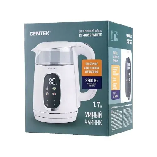 Чайник CENTEK CT-0052 White