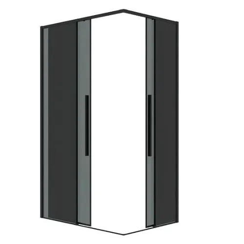 Душевое ограждение GROSSMAN 300.K33.01.9080.21.10 черный матовый