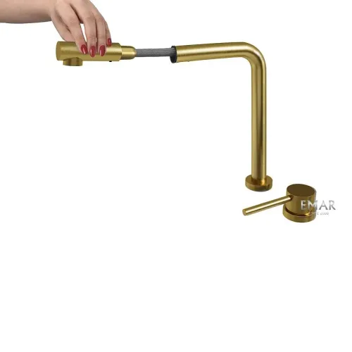 Смеситель EMAR ЕС-7027 PVD Golden