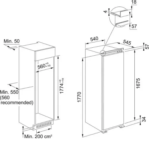 Морозильная камера FRANKE FSDF 330 NF E (118.0740.202)