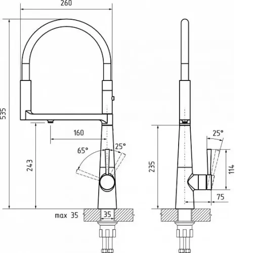 Смеситель RIVELATO Eterna BS