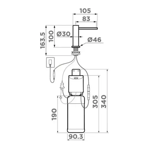 Дозатор OMOIKIRI OM-09 sensor C (4995087)