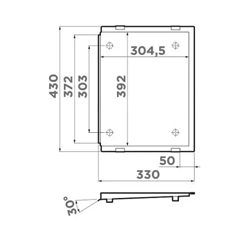 Крыло для моек OMOIKIRI RE-01-GM (4999018)