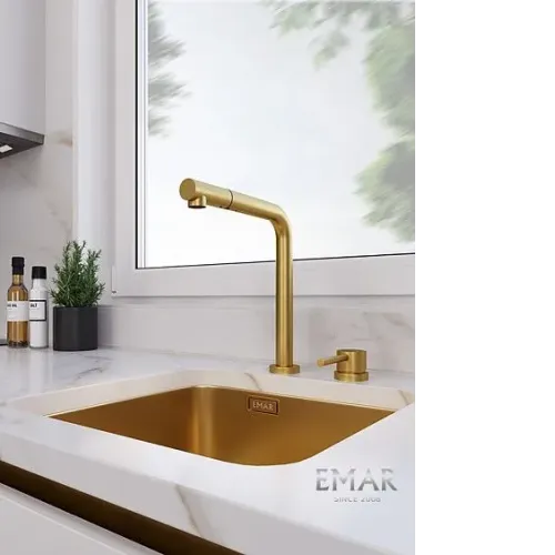 Смеситель EMAR ЕС-7027 PVD Golden